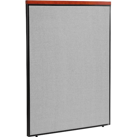 Interion By Global Industrial Interion Deluxe Office Partition Panel, 48-1/4inW x 61-1/2inH, Gray 277529GY